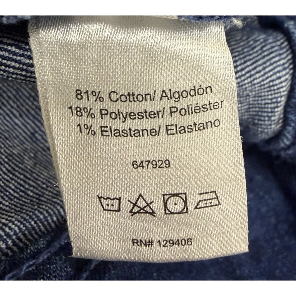 Venus Women's Size Small Blue Denim Jean Jacket Pockets Long Sleeve Button Close - Picture 7 of 7